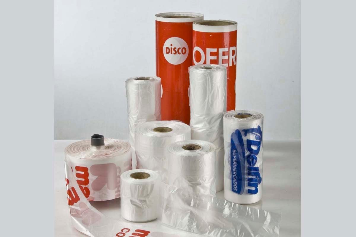 Rollos de polietileno impreso con marca